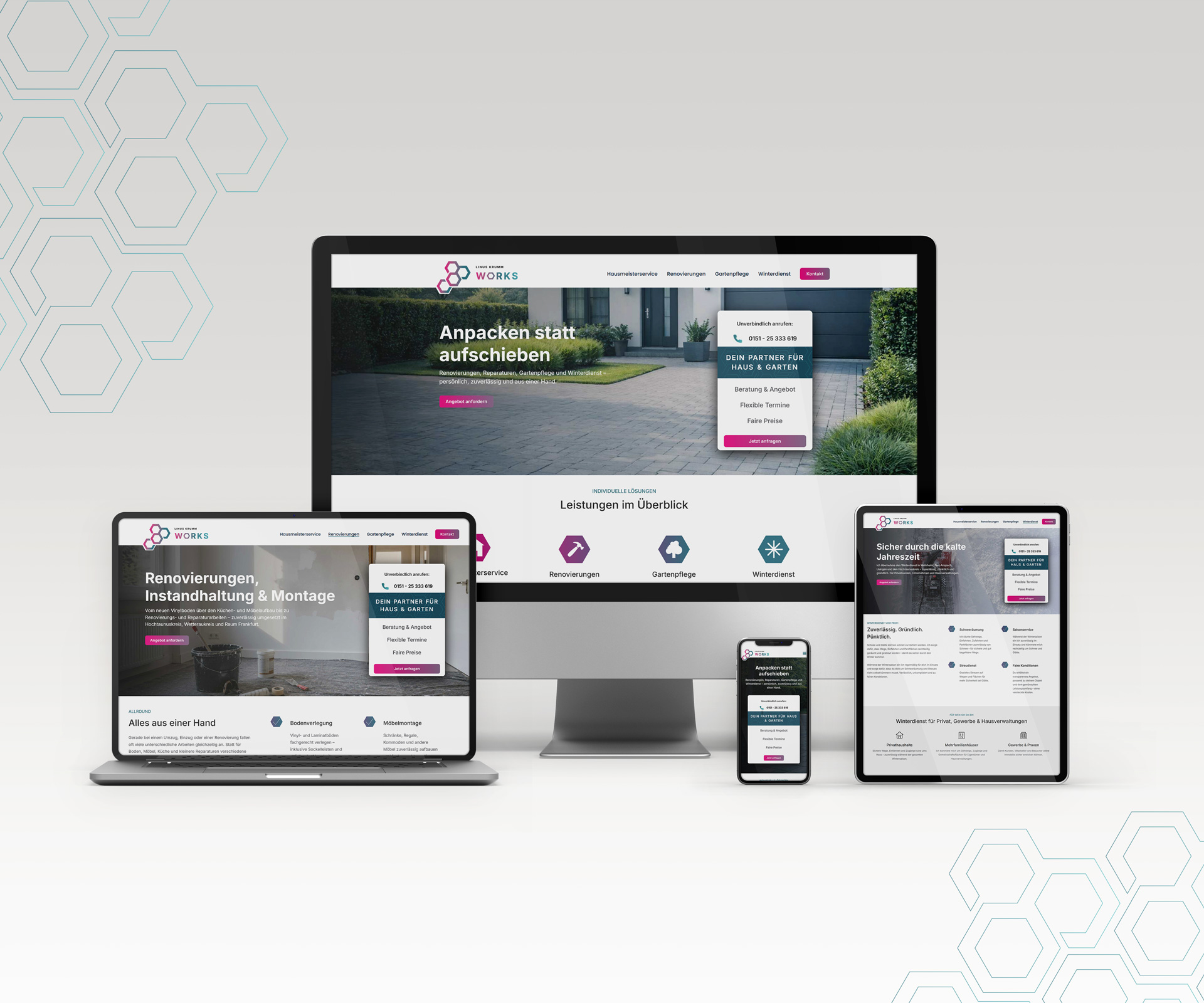Webdesign für Handwerksbetrieb